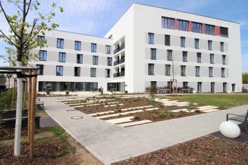 Innenhof des SAH "Seniorenzentrum Eutritzsch"
